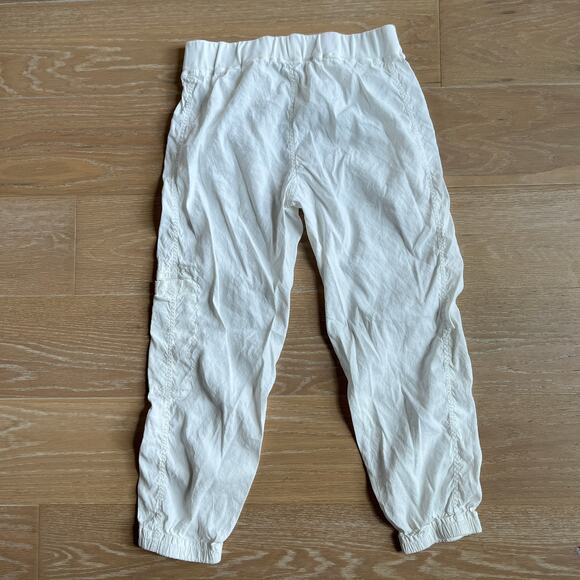 Eileen Fisher White Linen Blend Jogger Pants Small - Picture 2 of 4